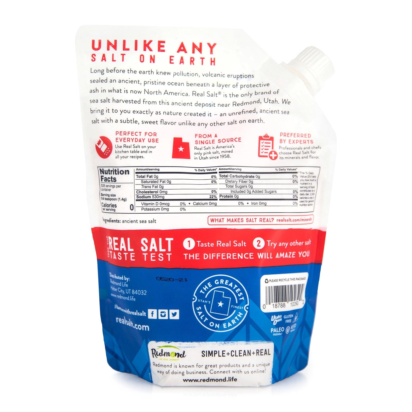 Redmond: Real Salt® Fine Refill Pouch (16 oz.)